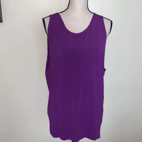NWT Helmut Lang Purple Jersey Faint Tank Top Sz M - Picture 4 of 10